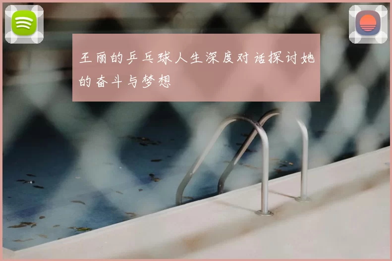 王丽的乒乓球人生深度对话探讨她的奋斗与梦想